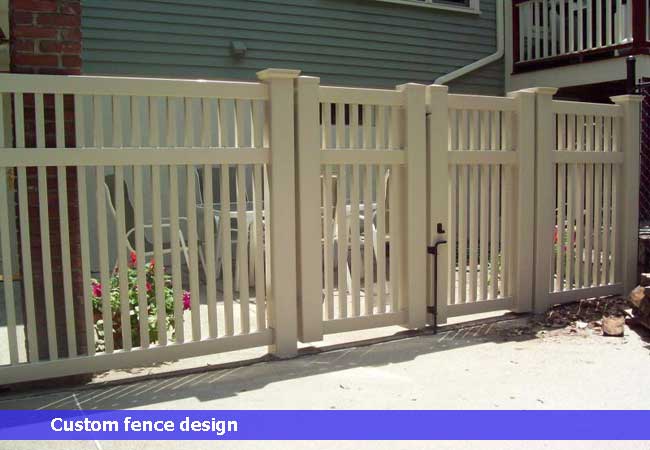 Vinyl rail fence